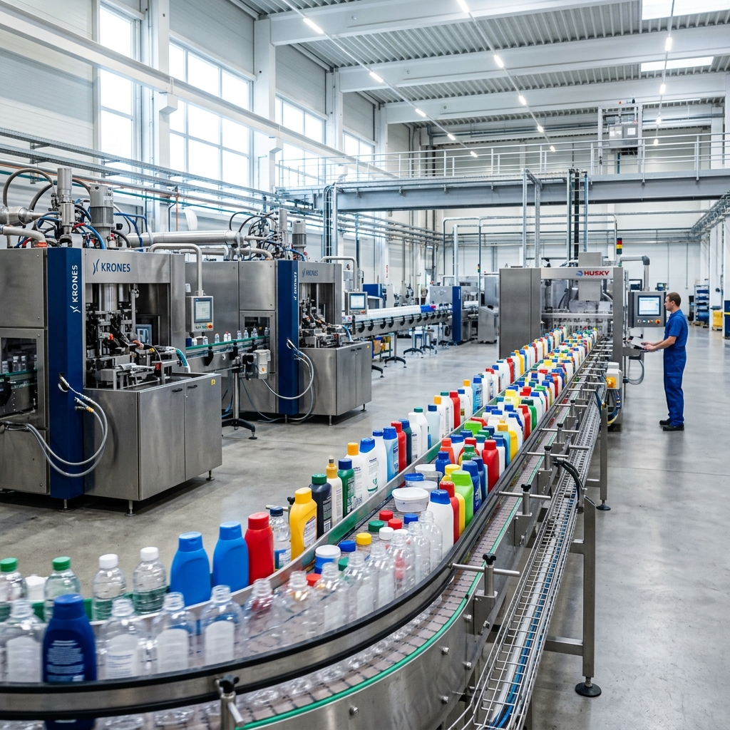 Plastic packaging production